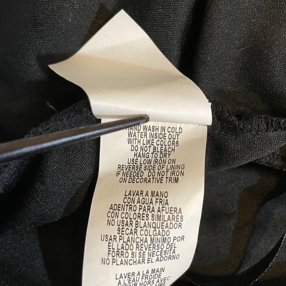 NWT Onyx Nite Black and White Stretch Lace Sleeveless Cocktail Dress Size 10 - Picture 8 of 9